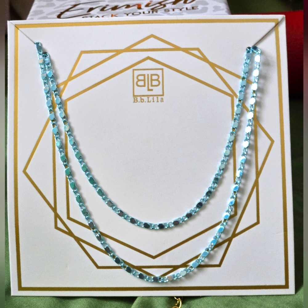 BbLila NWT Double Chain Necklace
